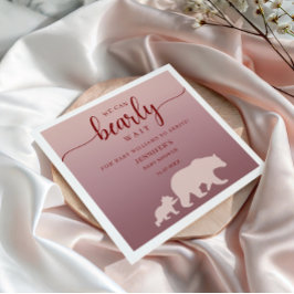 Wir können frühzeitig auf rustikales Rosa warten Serviette