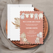 Wir können frühzeitig auf Terracotta Pampas Gras w Einladung