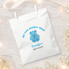 Wir können frühzeitig Baby Dusche Blue Teddy Bären Geschenktütchen