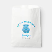 Wir können frühzeitig Baby Dusche Blue Teddy Bären Geschenktütchen (Vorderseite)