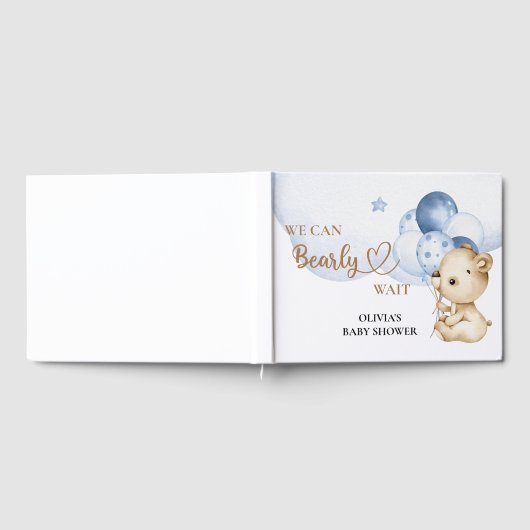 Wir können frühzeitig Babydusche warten Gästebuch (Voll)