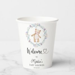 Wir können frühzeitig Babydusche warten Pappbecher