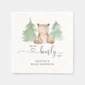 Wir können frühzeitig Babydusche warten Serviette (Vorderseite)