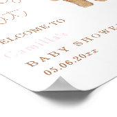 Wir können frühzeitig Bärenballons Babydusche abwa Poster (Ecke)