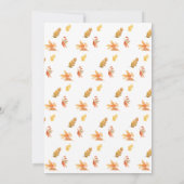 Wir können frühzeitig Blätter Babydusche warten Einladung (Rückseite)