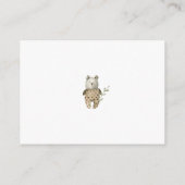 Wir können frühzeitig Bücher für Baby abwarten Begleitkarte (Rückseite)