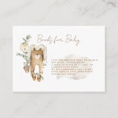 Wir können frühzeitig Bücher für Baby abwarten Begleitkarte (Vorderseite)