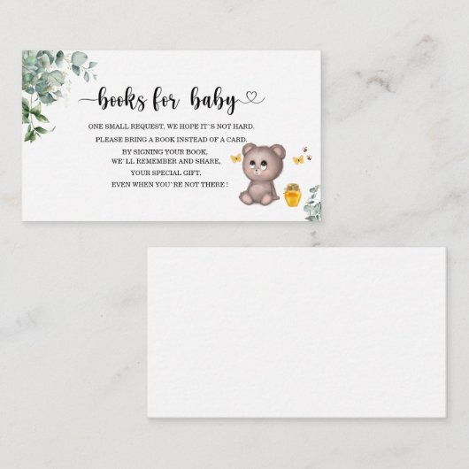 Wir können frühzeitig Bücher für die Babyschale wa Begleitkarte (Vorne/Hinten)
