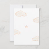 Wir können frühzeitig das Baby-Duschgedicht von Te Dankeskarte (Rückseite)