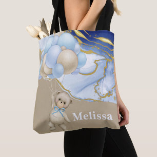 Wir können frühzeitig den blauen Ballon personalis Tasche