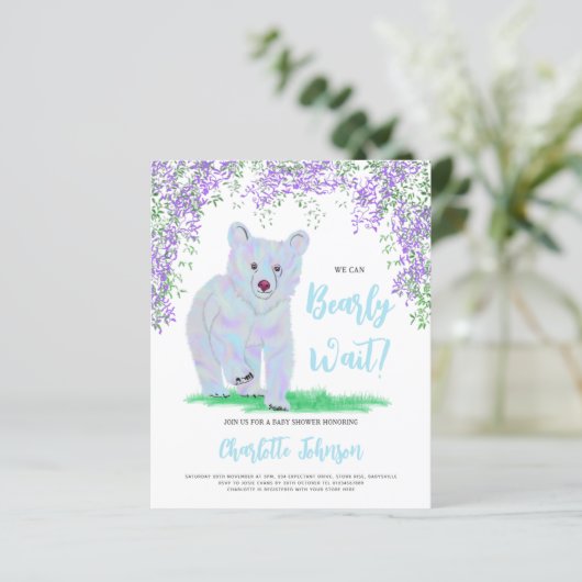 Wir können frühzeitig den blauen Waldbär warten (Stehend Vorderseite)