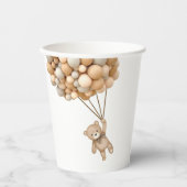 Wir können frühzeitig den Teddy Bären-Ballon abwar Pappbecher (Vorderseite)