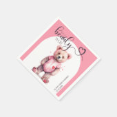 Wir können frühzeitig die Aquarellbärendusche wart Serviette (Ecke)