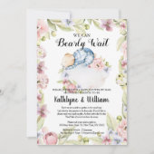 Wir können frühzeitig die Baby Bear Babydusche abw Einladung (Vorderseite)