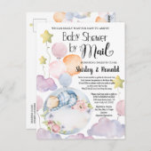 Wir können frühzeitig die Baby-Dusche abwarten, we Postkarte (Vorne/Hinten)