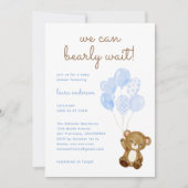 Wir können frühzeitig die Babydusche des Teddy Bär Einladung (Vorderseite)