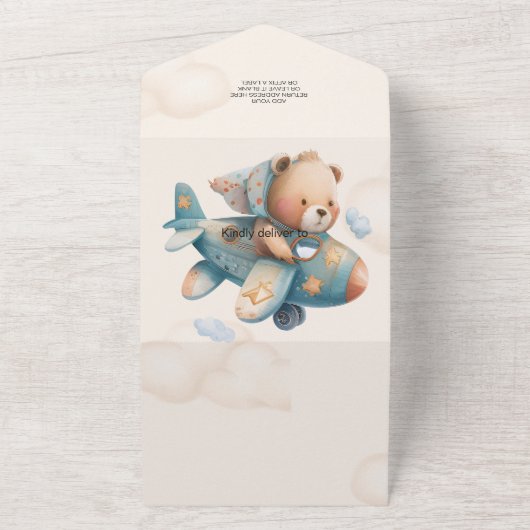 Wir können frühzeitig die Babydusche warten All In One Einladung (Außenbereich)