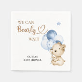 Wir können frühzeitig die Babydusche warten Serviette (Vorderseite)