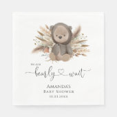 Wir können frühzeitig die Boho Bear Baby Dusche ab Serviette (Vorderseite)