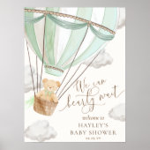 Wir können frühzeitig die grüne Babydusche abwarte Poster (Vorne)