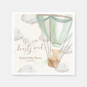 Wir können frühzeitig die grüne Babydusche abwarte Serviette (Vorderseite)