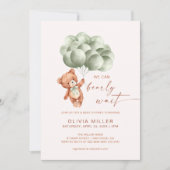 Wir können frühzeitig die grüne Bärendusche abwart Einladung (Vorderseite)