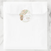 Wir können frühzeitig die grüne Bärendusche abwart Runder Aufkleber (Tasche)