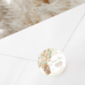 Wir können frühzeitig die grüne Bärendusche abwart Runder Aufkleber