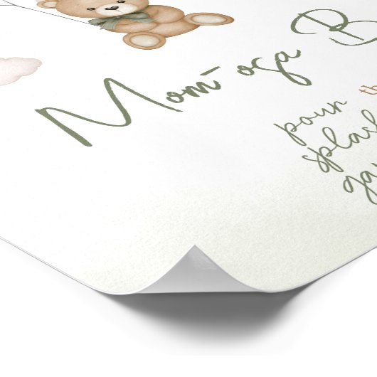 Wir können frühzeitig die grüne Boho Mama Osa Bar Poster (Ecke)