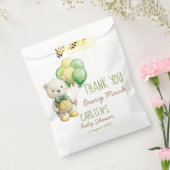Wir können frühzeitig die grüne Teddybär-Babydusch Geschenktütchen (Versiegelt)