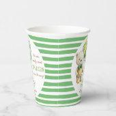 Wir können frühzeitig die grüne Teddybär-Babydusch Pappbecher (Rechts)