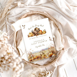 Wir können frühzeitig die Herbstwald-Babydusche ab Dankeskarte