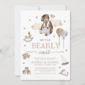 Wir können frühzeitig die Kinderdusche abwarten Einladung (Vorderseite)