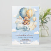 Wir können frühzeitig die Kinderdusche abwarten Einladung (Stehend Vorderseite)