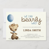 Wir können frühzeitig die Kinderdusche abwarten Einladung (Vorderseite)