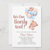 Wir können frühzeitig die Kinderdusche abwarten Einladung (Vorderseite)