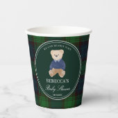 Wir können frühzeitig die klassische karierte Baby Pappbecher (Vorderseite)