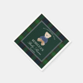 Wir können frühzeitig die klassische karierte Baby Serviette (Ecke)