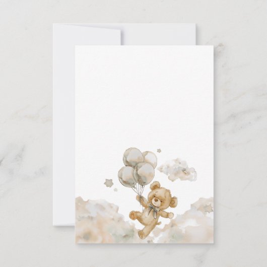 Wir können frühzeitig die neutrale Babydusche des  Dankeskarte (Rückseite)