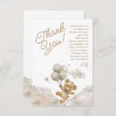 Wir können frühzeitig die neutrale Babydusche des Dankeskarte (Vorne/Hinten)