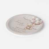 Wir können frühzeitig die neutrale Babydusche des Pappteller (Schrägansicht)