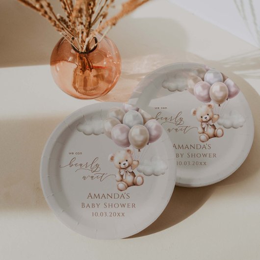 Wir können frühzeitig die neutrale Babydusche des Pappteller