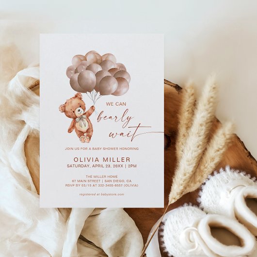 Wir können frühzeitig die neutrale Bärendusche abw Einladung