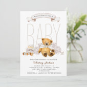 Wir können frühzeitig die neutrale Bärendusche abw Einladung (Stehend Vorderseite)