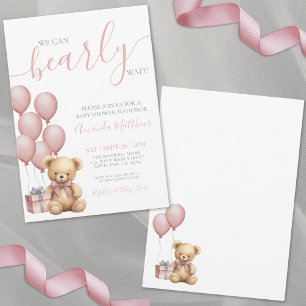 Wir können frühzeitig die Pink Girl Baby Dusche ab Einladung