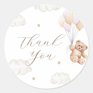 Wir können frühzeitig die Pink Girl Baby Dusche ab Runder Aufkleber