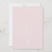 Wir können frühzeitig die Pink Polar Bear Baby Dus Einladung (Rückseite)