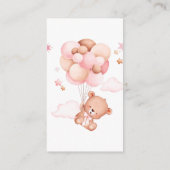 Wir können frühzeitig die Pink Pooh Bear Babydusch Begleitkarte (Rückseite)