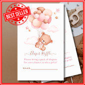 Wir können frühzeitig die Pink Pooh Bear Babydusch Begleitkarte