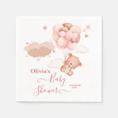 Wir können frühzeitig die Pink Pooh Bear Babydusch Serviette (Vorderseite)